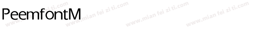 Peemfont Medium字体转换
